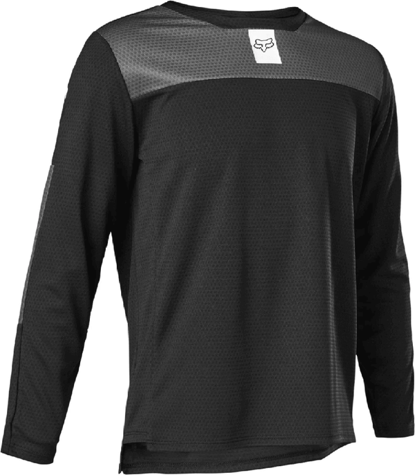 Fox Youth Defend LS Jersey - Black