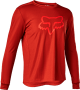 Fox Youth Ranger LS Jersey - Red Clay