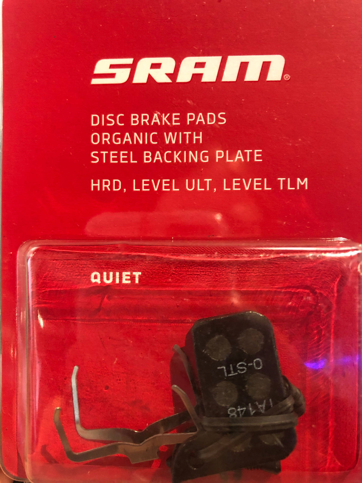 SRAM Disc Brake Pad Organic Steel HRD Quiet Level TLM-Ultimate