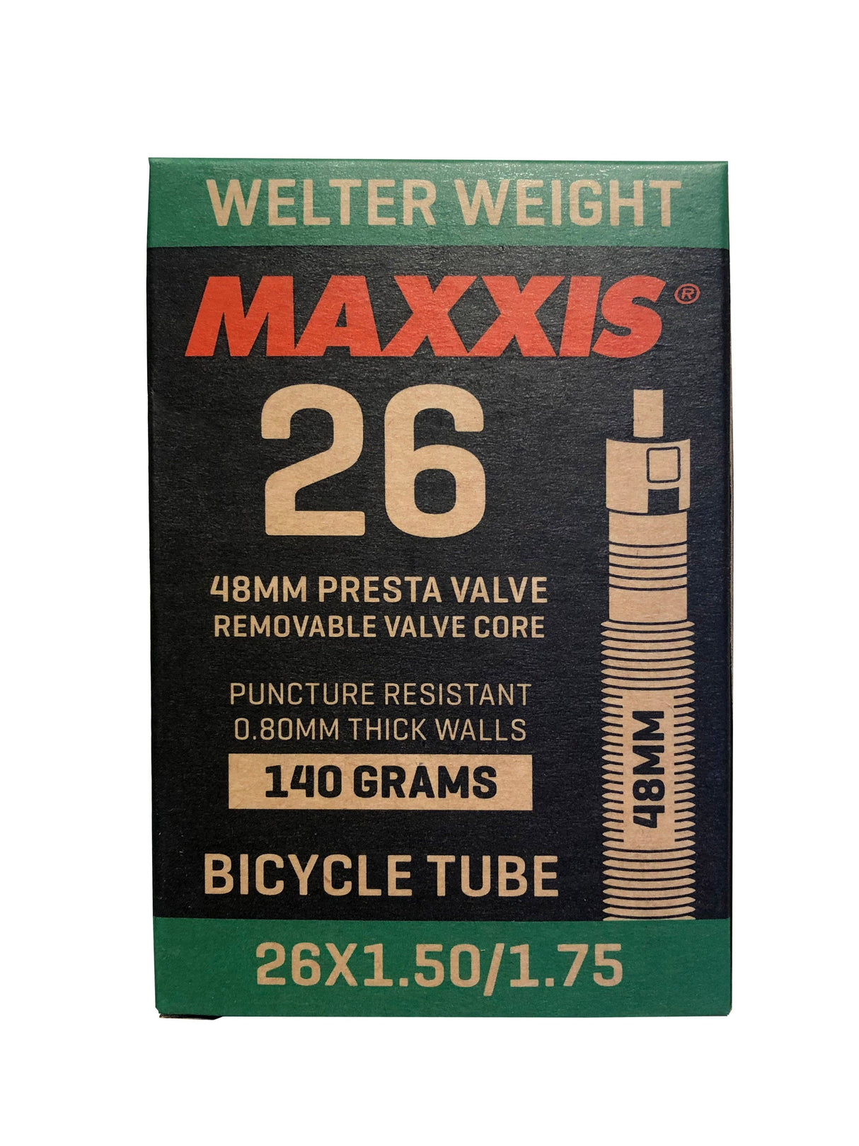 MAXXIS Tube Welter Weight 26 x 1.5 1.75 Presta Fv RVC 48mm
