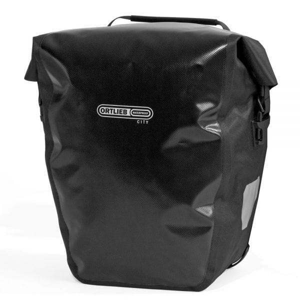 Ortlieb Back Roller City QL1 Waterproof Pannier Bag Black Front