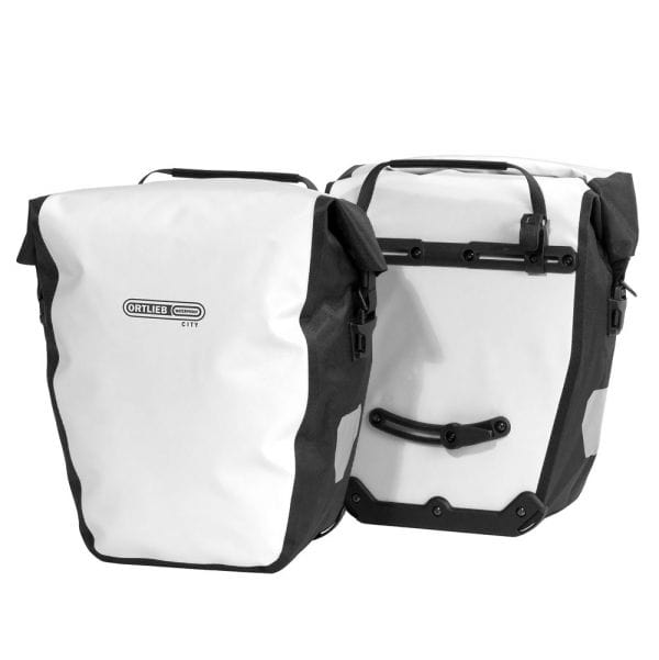 Ortlieb Back Roller City QL1 Waterproof Pannier Bag White PairBlack