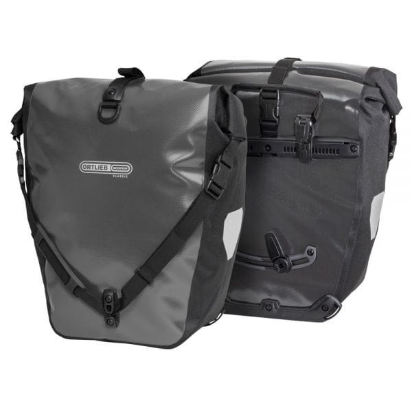 Ortlieb Back Roller Classic QL2.1 Waterproof Pannier Bag Pair Asphalt Black