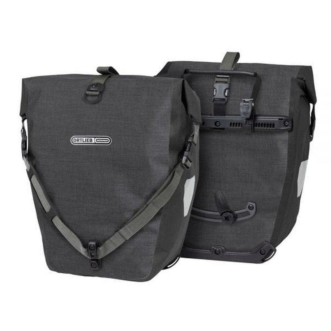 Ortlieb Back Roller Plus QL2.1 Waterproof Pannier Bag Pair Granite Black