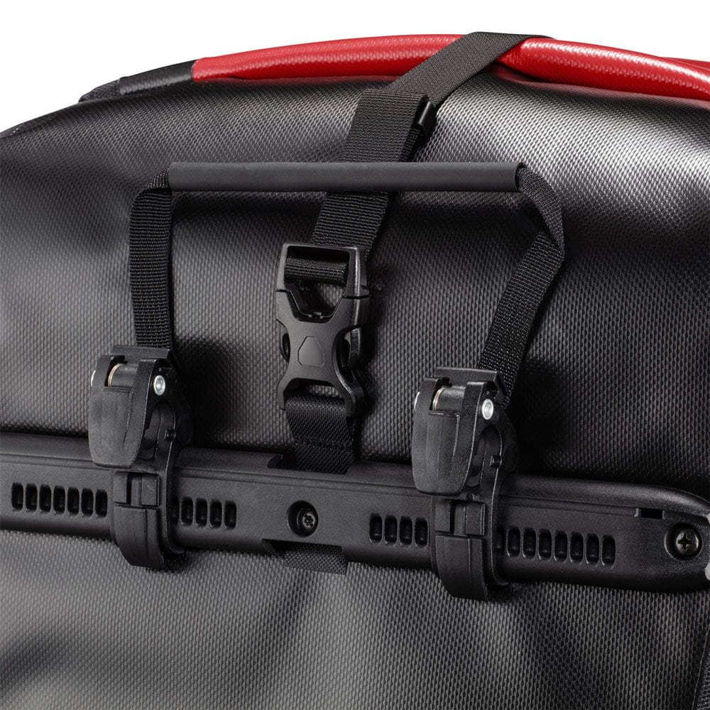 Ortlieb Back-Roller Pro Classic QL2.1 Waterproof Pannier Bag Pair Red Black Clip