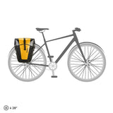 Ortlieb Back-Roller Pro Classic QL2.1 Waterproof Pannier Bag Pair Yellow Black Bike