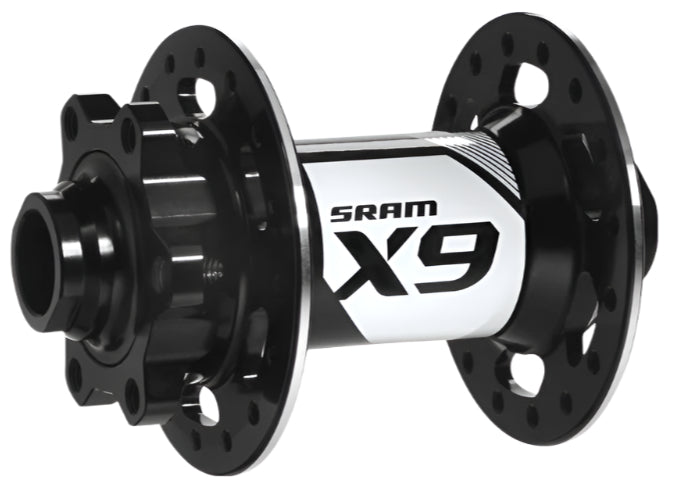 SRAM MTB Hub X9 V2 White 6-Bolt Disc Front 28H 100 OLD 9mm QR inc