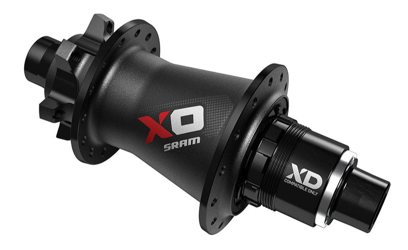 SRAM MTB Hub X0 Rear 6 Bolt Disc 28 Hole Black/Red QR/12mm XD
