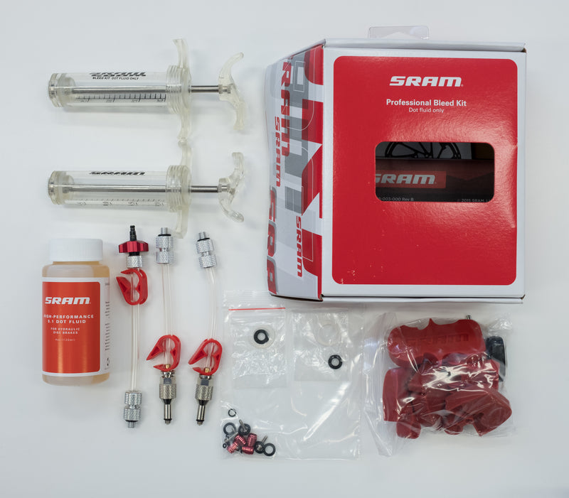 SRAM Brake Bleed Kit Syringes/Blocks/Torx/Crowsfoot Edge/Dot Fluid