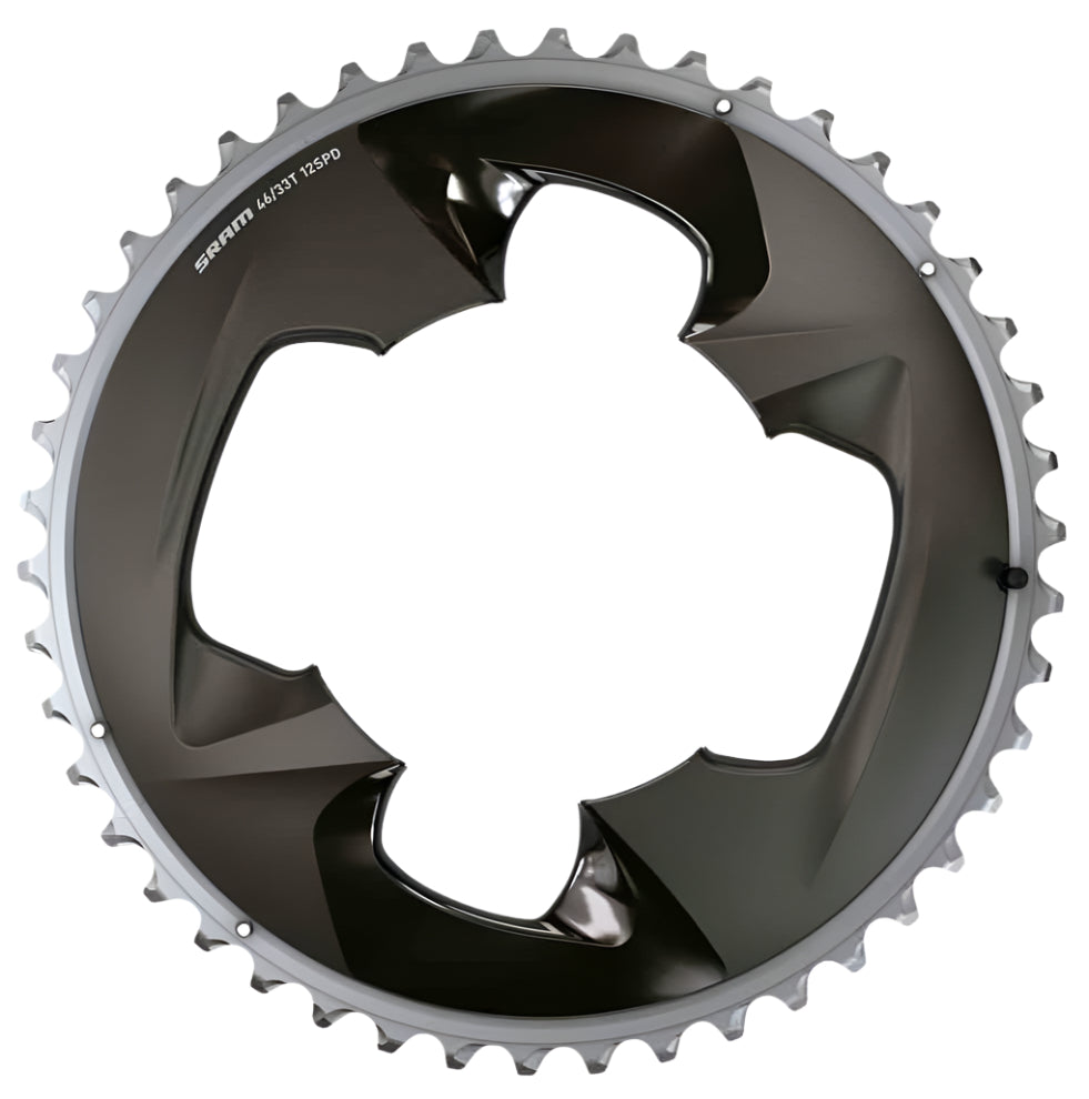 SRAM Chainring ROAD 48T 107 BCD 2X12 FORCE POLAR GREY COVER PLATE