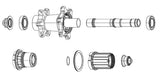 SRAM Freehub Body With Bearings XD Driver Doubletime
