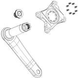 SRAM Spider Red/Force AXS D1 107BCD (no PM, incl 8 Torx bolts)