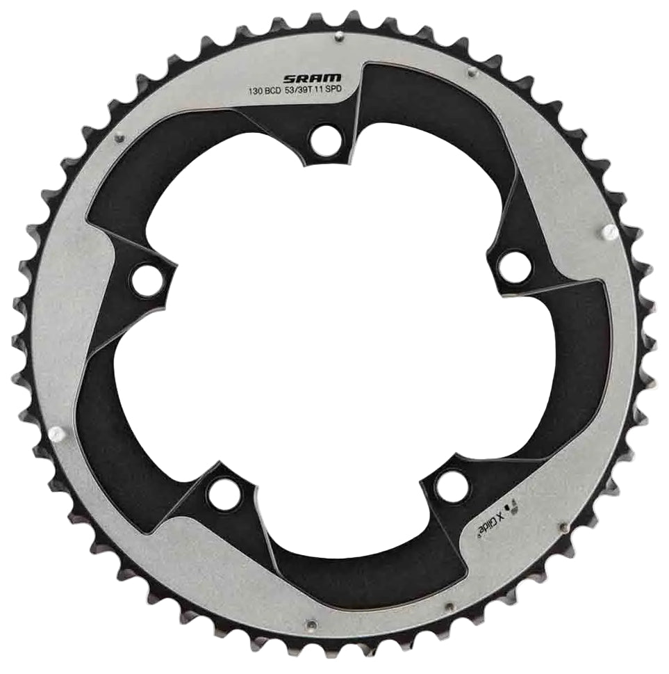SRAM Chainring Road 39 Tooth S1 Yaw 130 BCD Alloy Black 53-39