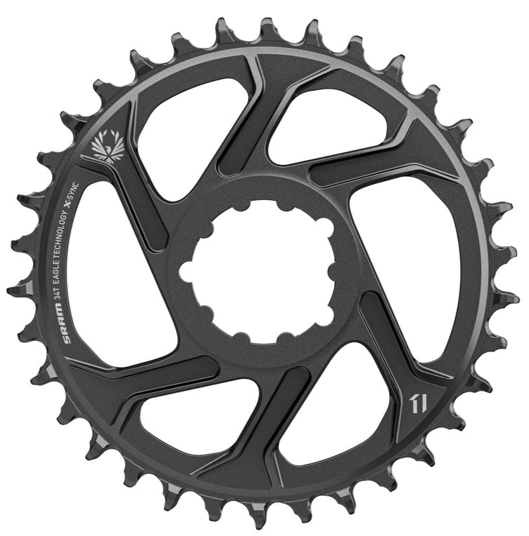 SRAM Chainring X-Sync 2 Tooth Direct Mount 6mm Offset Black GXP 1x12