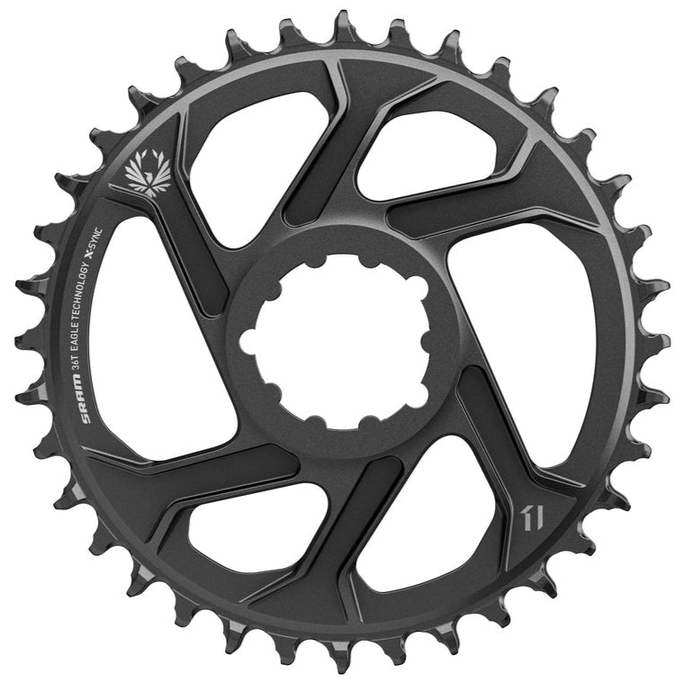 SRAM Chainring X-Sync 2 Tooth Direct Mount 6mm Offset Black GXP 1x12
