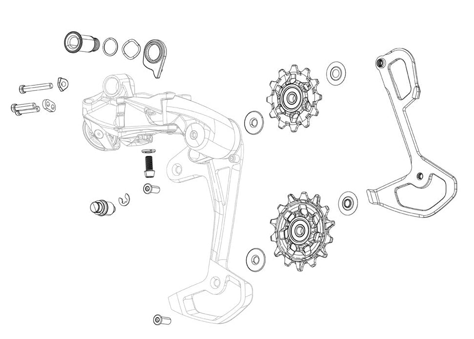 SRAM REAR DERAILLEUR INNER CAGE  XXSL/XX/X0 T-TYPE EAGLE AXS (INN
