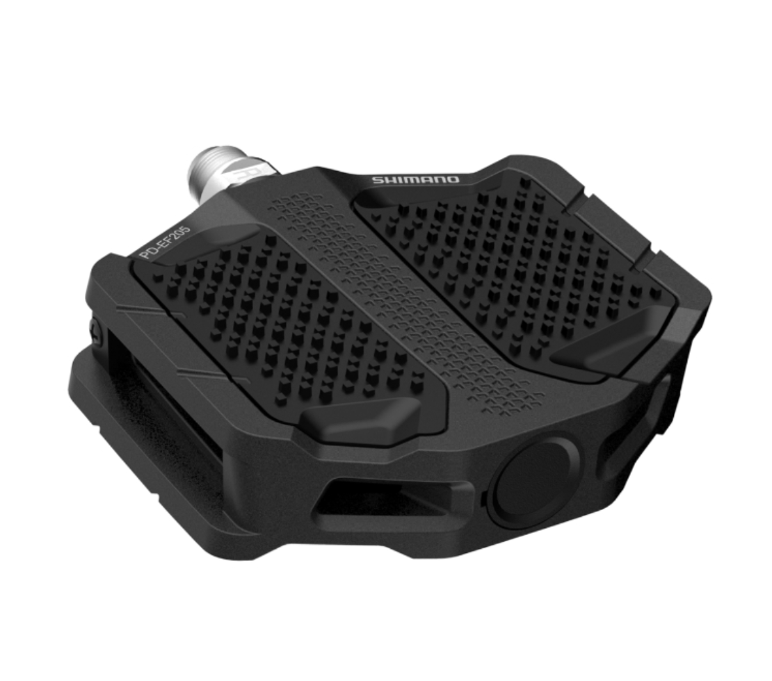 Shimano PD-EF205 Flat Platform Pedals with Resin Plate Black