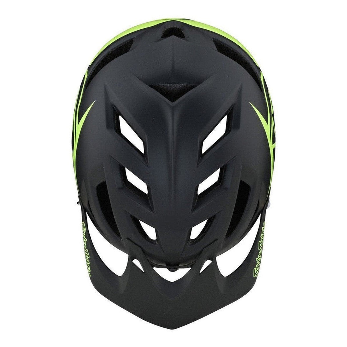 Troy Lee Designs A1 AS MIPS Helmet - Classic Grey/Green Top
