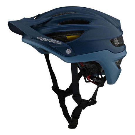 Troy Lee Designs A2 AS MIPS Helmet - Decoy Smokey Blue Left Side
