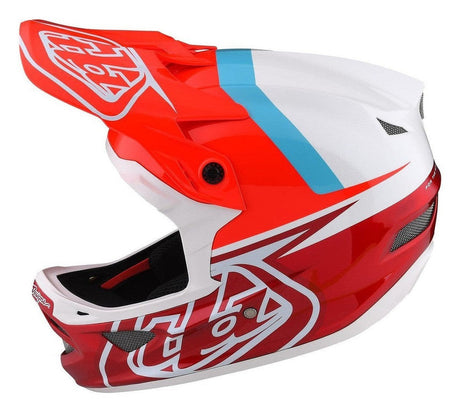 TLD D3 AS Fiberlite Helmet Slant Red Side Left