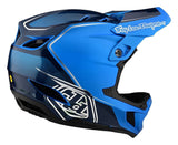TLD D4 AS Composite Helmet Shadow Blue Back Angle Right