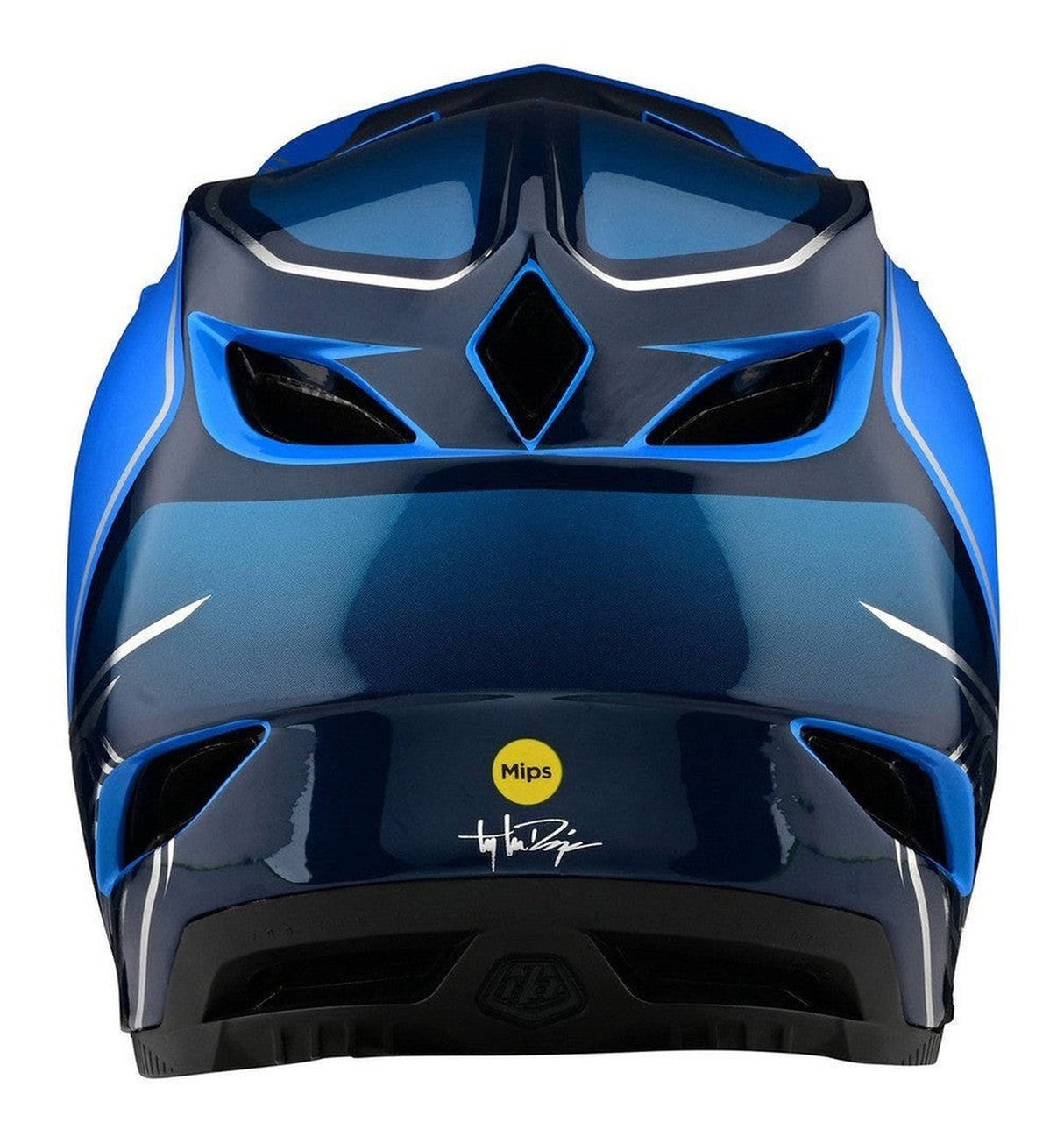 TLD D4 AS Composite Helmet Shadow Blue Back