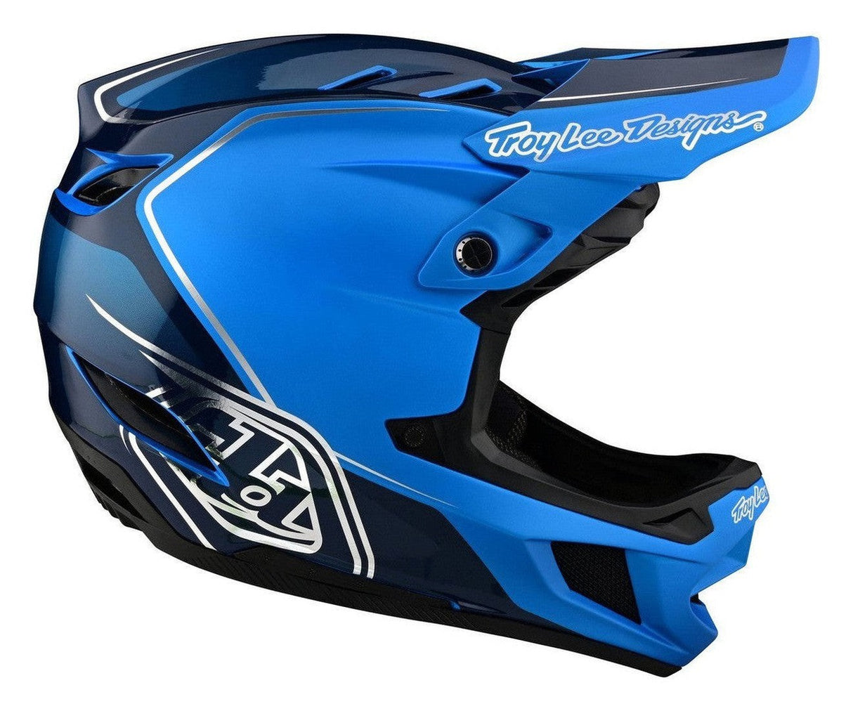 TLD D4 AS Composite Helmet Shadow Blue Right