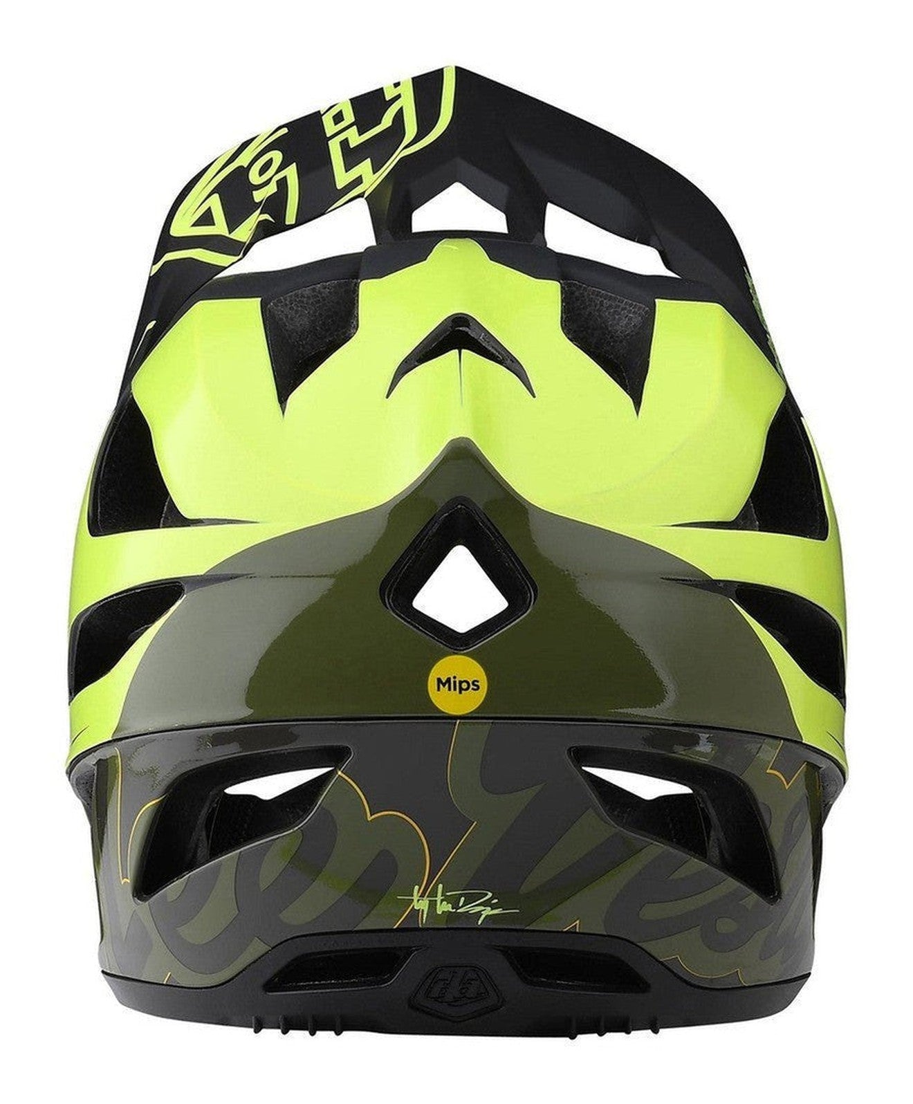 TLD Stage MIPS Helmet Nova Glow Yellow Back