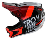 Troy Lee Designs D4 Composite Helmet - Qualifier Silver/Red
