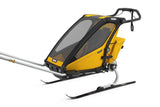Thule Chariot Sport 1 Trailer Yellow Black Ski