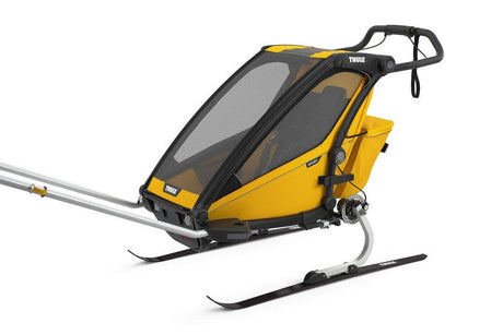 Thule Chariot Sport 1 Trailer Yellow Black Ski