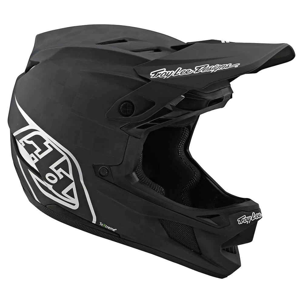Troy Lee Designs D4 Carbon Mountain Bike Helmet - Stealth Black/Silver