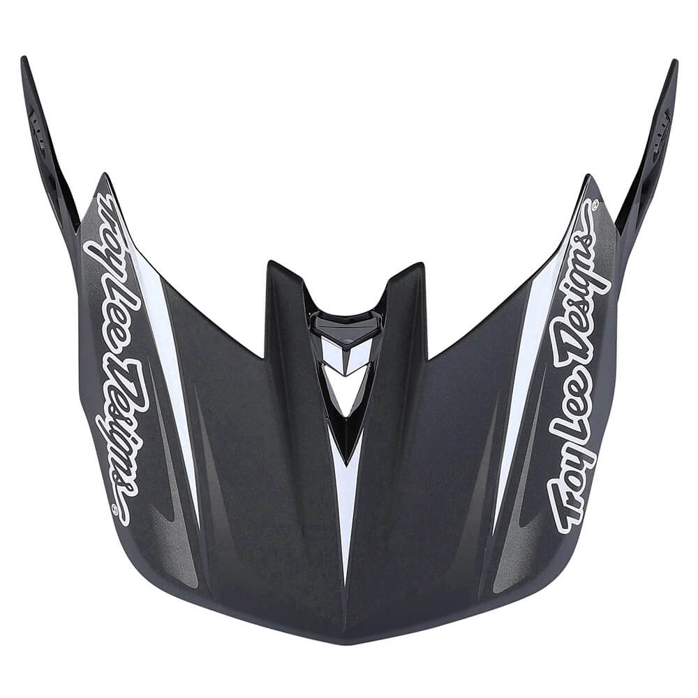 Troy Lee Designs D4 Carbon Helmet - Lines Black/Gray - visor