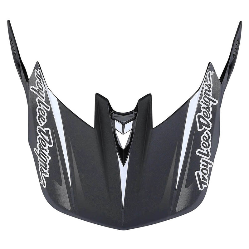 Troy Lee Designs D4 Carbon Helmet - Lines Black/Gray - visor